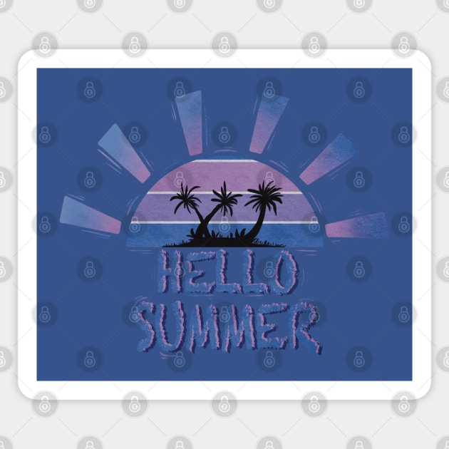Hello summer happy last day of school teacher student Sticker by Xatutik-Art